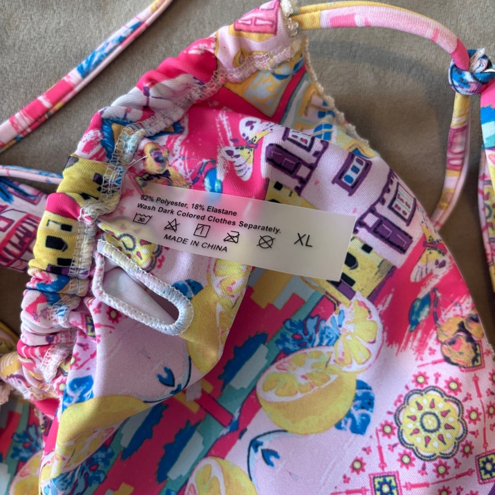 Colorful Patterned Bikini Set - Picture 3 of 3